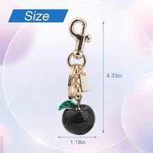 Bag Charm-Purse Charms For Handbags-Bag Keychain For Women - 黑色 - 查看 6