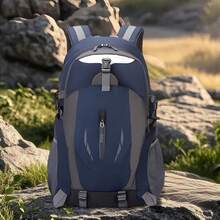 Mochila de Senderismo para Hombres | Mochila de 40L Ligera para Aire Libre,Impermeable Mochilón Gran Almacenamiento Organizador Para Montaña Senderismo Viaje Deportes Exteriores - Azul oscuro - Ver 12