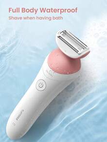 Philips BRL146/80 Women's Wet & Dry Hair Removal Shaver|Full-Body Showerproof Design|Floating 3D Skin-Following Head For Smooth, Gentle Shaving|S-Shaped Ergonomic Handle|Home & Travel Beauty Device Electric Hair Remover - 彩色 - 查看 10