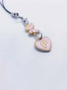 1个A-Z字母和优雅蝴蝶造型手机挂饰 - 耐用合金材质，适合作为礼物送给朋友、女朋友，生日礼物，手机挂饰，女友礼物，优雅配饰 - 彩色 - 查看 7