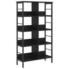 vidaXL Bücherregal Schwarz Eichen-Optik 82 X 32 X 144,5 Cm - Schwarz - Übersicht 2