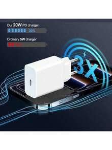 20W Fast Charger Adapter + 15W Magnetic Wireless Charging Pad Compatible With IPhone 17 Pro Max/17 Pro/17/Air/16/15/14/13/12/11 Pro Max Plus/XS/XR/8/7/6 Series Adapter Set - EU C Type Plug(220-240V) - View 7