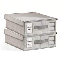 Estantería plegable para almacenamiento y espacio de almacenamiento de sábanas (para cama doble grande y mediana), estantería de almacenamiento de armario de ropa de cama con asa, caja de almacenamiento de sábanas, organizador de sábanas plegable, caja de almacenamiento de sábanas y bolsa de almacenamiento de almohadas plegable - Multicolor - Ver 11