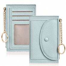 Women's Coin Purse Card Holder Commuter Wallet Credit Card Case Key Chain Pouch Synthetic Leather License Holder Double-Sided Fashion Coin Wallet Card Holder Slim For Women Money Wallet Mini Wallet Purse Wallet Small Wallet Wallet Keychain Card Wallet Key Holder Fairycore - Multicolor - View 14