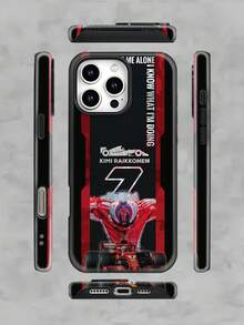 Selected F1 Racing Case Printed All Inclusive Mixed Color Phone Case, Suitable For IPhone17PRO MAX/17 AIR/15ProMax/16PROMAX/GalaxyS22/S23/S24/S23 Plus/S24 Ultra/S25/A15/A33/A23. A Must-Have For Commuting - Fade Resistant, Flawless, Suitable As A Gift For  Day, Independence Day, Valentine's Day, Or Birthdays Of Family And Friends. - White - View 3