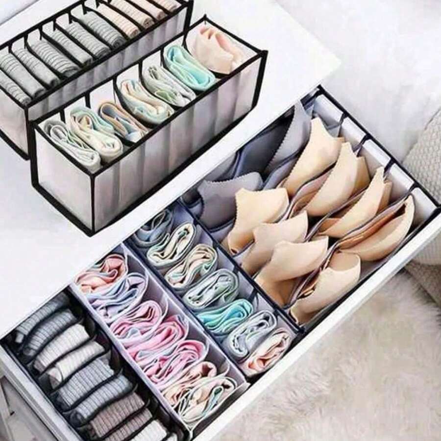 1pcs Underwear Compartment Organizer Socks Underwear Storage Box Drawer Storage Organizer Bag Dress Pants Shoes Jeans Boots Skirt Bedroom, Organizer, Home Storage, For White T-Shirt Women, Black Pants Women, Ladies Winter Clothes, Dress, Winter Clothes For Ladies, Elegant Woman Dresses, White Shirt For Ladies, Long Sleeve, White Jumpsuit For Women, Spring Dresses For Women, Spring Outfits For Women, Spring, Spring Clothes, Minimalist, Summer Tops Storage - 彩色 - 查看 1