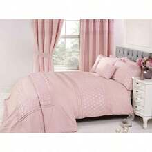 Embroidered Duvet Cover Bedding Set With Pillowcases – All Sizes - Cream - View 10