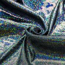 1pc Laser Holographic Metallic Shiny Fabric, Soft Drape Easy Cut Design For DIY - Multicolor - View 28