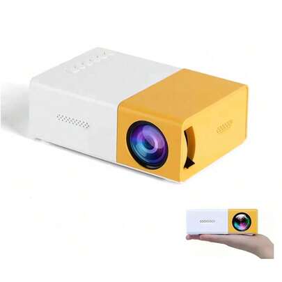 1 Pieza Proyector Pequeño Y Portátil Led Hd 1080p Para Cine En Casa