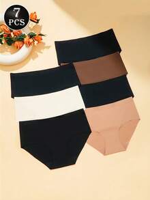 Bộ 7 chiếc quần lót bikini nữ, đồ lót thoáng khí không đường may, quần lót mềm mại, không lộ đường viền, đồ lót thoải mái. - Nhiều màu - Xem 5