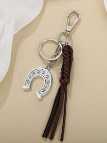 Western Cowboy Style Key Chain,Horseshoe Keychain,Charm Horse, Funny Keychain, Vintage Keychain, Keychain Decoration, Cool Keychain, Holiday Gift, Stylish Key Ring For Car Keys,Fashionable And Minimalist Lucky Charm Horseshoe Golden Keychain Creative Small Gift Horse Hoof Ornament Pendant - 均碼 - 查看 6