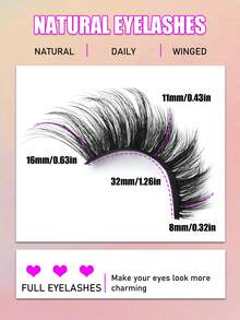 14 Pairs Super Quantity! Versatile Eyelashes! Mixed European & American Style False Eyelashes, Volumizing & Lifting, Lightweight & Soft, Not Irritating, Natural Look, Cat Eye Style, Suitable For Daily Makeup, Dates, Parties, Banquets, And Various Occasions - Cat Eye Lashes - View 4