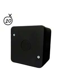 Caixas Organizadoras CFTV Câmeras De Segurança Kit Com 20 Unidades - Preto - Visão 1