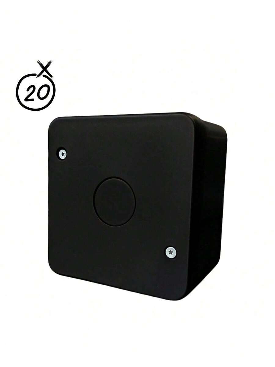 Caixas Organizadoras CFTV Câmeras De Segurança Kit Com 20 Unidades - Preto - Visão 1