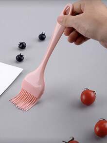 Set de 3 espátulas de silicona, incluye cepillo de silicona para aceite, resistente al calor, adecuado para espátula de hornear pasteles, accesorios para cumpleaños, San Valentín, reuniones festivas, etc. - Rosa - Ver 9