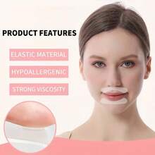 40/20/10pcs Transparent Face Lifting & Lip Plumping Patches, Strong Adhesive & For Skin - Multicolor - View 2