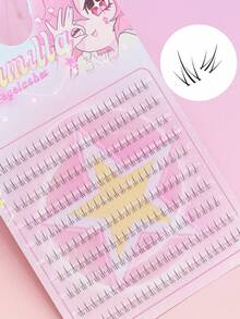 AYRMILLA Mixed Brown Fox-Shaped Elongated Eyelashes And Natural Lower Lashes, High-Volume C-Curl Separated Lash Set - Natural Makeup Lash Extension Kit Includes Lash Glue, Sealer, Makeup Remover, Tweezers, Brush, Headband And Wristband - Self-Curling Lashes, Enhancing Eye Makeup. Highly Recommended - Multicolor - View 4