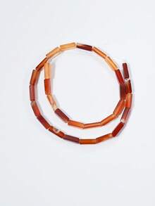 4*13毫米天然长方形紫水晶/虎眼石/图画碧玉/达尔马提亚碧玉水晶玛瑙宝石隔珠散珠，DIY饰品制作吊坠珠 - 彩色 - 查看 13