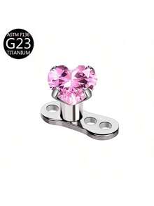 1个钛锆石植入式皮肤真皮锚钉，心形，3mm/4mm/5mm/6mm锆石 - 心形鋯 - 查看 13