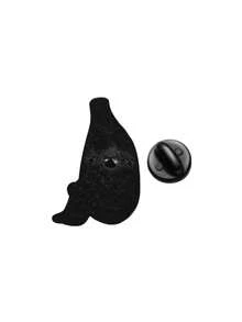 1 件趣味社交互动徽章，懒散香蕉人清新色彩设计，送给志同道合的朋友，幽默礼物，时尚展示场景 - 黃色 - 查看 7