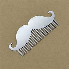 Multi-Functional Hairstyling Template, Stainless Steel Beard Comb - Multicolor - View 6