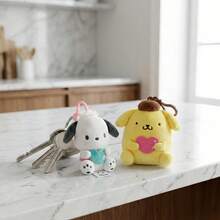 Official Sanrio Heart Series Collection Plush Keychain/Bag Charm.Super Soft And Fluffy, Beautify Your Bag, An Ideal Gift For Bag Accessories., Suitable For Fans Playing, Room Decoration And Display As Well As Cute Backpack Accessories. - Multicolor - View 2