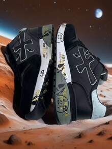 Nuevos zapatos casuales con diseño de nicho y suela gruesa, zapatillas deportivas para estudiantes, zapatos deportivos, tenis de moda - Negro - Ver 3