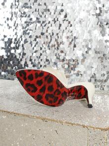 Women's Fashion Pointed Toe Ruched Open Toe White High Heel Sandals, Sexy Elegant Elegant Versatile Stiletto Slide Sandals - Apricot - View 7