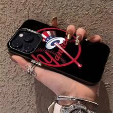 Estuche para teléfono con tema patriótico de los  Compatible con estuches para teléfonos   17  16 Pro Max  15 Pro Max  13 y  12 Hecho de material de TPU mejorado con un panel posterior de láser personalizado colorido y marco contrastante de alto valor, moderno, cómodo de sostener, a prueba de golpes y caídas Un regalo perfecto para familiares, amigos, seres queridos, novios / novias y para aniversarios - Negro - Ver 4