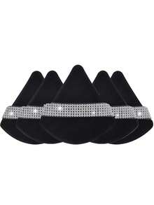 1pc/3pcs/5pcs/10pcs/15pcs/24pcs Black Triangle Makeup Sponge Set, Crystal Velvet Short Pile, Soft & Sticky, Suitable For Makeup, Home Decor, Vanity, Travel, Bedroom, Ideal Makeup Accessory. The Set Includes Powder Puff, Makeup Blender, Powder Puff, Makeup Sponge, Affordable Price, Suitable As Christmas Gift Or Stocking Stuffer.,Giveaways,Travel,Cheap Stuff,Travel Essential - Pink - View 25