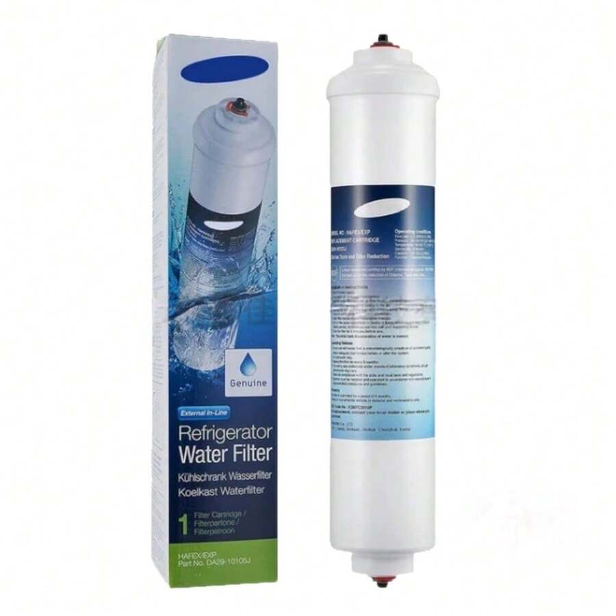 Refrigerator Filter Element DA29-10105J, Universal Coconut Shell Activated Carbon Rod, Refrigerator Filter Element, External Cartridge, Water Filter - White - View 1