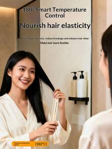 迷你无线直发卷发器二合一，低功率，小巧加热板，USB供电（不可充电），适合宿舍使用 - 彩色 - 查看 8