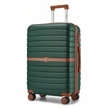 Suitcase 20 24 28 Inch Cabin Carry On Check In ABS PC Hard Shell Spinner Wheels Lock Small Medium Large Travel Luggage Set For Holiday Family - 綠色 - 查看 15