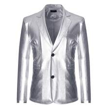 COS Men's Gold Embossed Suit, Role-Playing Costume, Stage Performance Outfit, Cosplay Costume - Silver - View 4