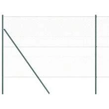 vidaXL 50 X 1,6 M (36 Mm Gitter) Stahl Und PVC Zaunpfosten, Grau - A - View 7
