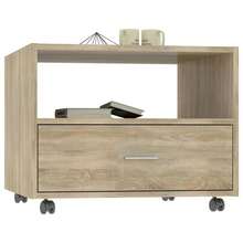 vidaXL Couchtisch Sonoma-Eiche 55x55x40 Cm Holzwerkstoff - Yellow - View 4
