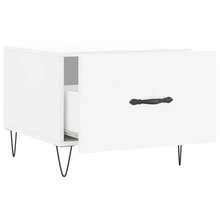 vidaXL 2 Stück Couchtische, Weiß, 50x50x40 Cm, Holzwerkstoff - Bianco - Visualizzare 7