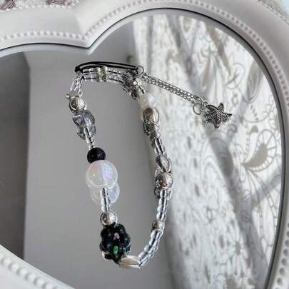 Dark CCD 装饰黑色手机挂绳，新款手机挂绳