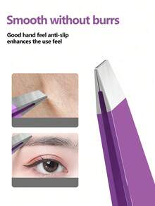 4Pcs Tweezers Set With Travel Case, Great Precision Upgrade Professional Anti-Rust Alloy Tweezers For Women & Men Multi-Purpose As Eyebrows Facial Hair Ingrown Hair Removal - Multicolor - View 9