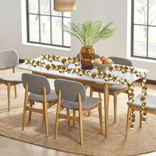 1/4PCS Artificial Flowers Roses Plants Vine Valentine's Day Gift Decoration Home Decoration Flower Rattan Dining Table Vase Decorations Dining Room, Bedroom Decoration Materials, Wedding Site Decoration, Outdoor Garden Flower Arrangement Materials, New Year Decoration - Beige - View 6