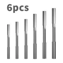 6PCS Chucking Reamer Set, HSS Straight Flutes Lathe Machine Reamer Metric,Round Shank Milling Cutting Tool 4mm,5mm,6mm,8mm,10mm,12mm - 6pcs - View 1