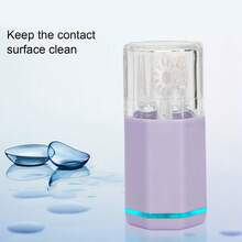 Contact Lens Washer Portable Contact Lenses Cleaning Tools Automatic Cleaner Mauve - Morado - Ver 3