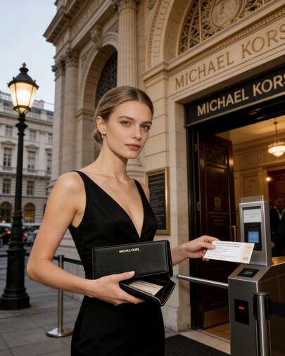 Michael Kors Womens Wallet RFID Blocking PVC Leather Wallet Clutch Wristlet Travel Long Purse For Women