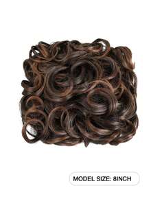 Clip In Ponytail Messy Bun Extensions Scrunchie Updo Synthetic Easy Stretch Hair Buns Hair Piece Wedding Party Halloween Christmas Daily For Women - Multicolor - View 3