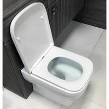 Soft Close Square Toilet Seat Quick Release Anti-Bacterial Adjustable Heavy Duty - A - View 5