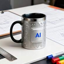 创意科技主题杯，薯片造型咖啡杯，啤酒杯，电影纪念陶瓷杯，不锈钢水杯 - 彩色 - 查看 8