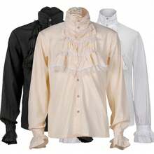 Men Cosplay Clothing - Black - View 2