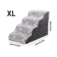 1个弧形宠物楼梯，适用于小型犬和老年犬，床边宠物坡道，圆形宠物楼梯 - 彩色 - 查看 35