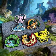 pokemon Logo Anime Brooch Set - Enamel Metal Pins, Can Be Used As Clothing And Backpack Accessories, Creative Gift Peripheral Badges, Badges - Multicolor - View 1