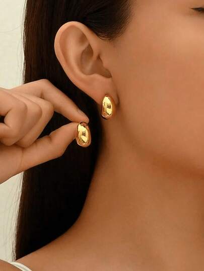 1 Pair Women's Elegant 925 Sterling Silver Simple Cubic Zirconia Pendant Earrings, Delicate Jewelry Gift